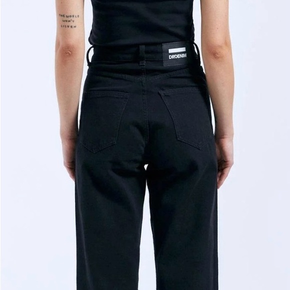 Dr. Denim Echo Black Wide Leg High Waisted Size 32/32 - Picture 6 of 14